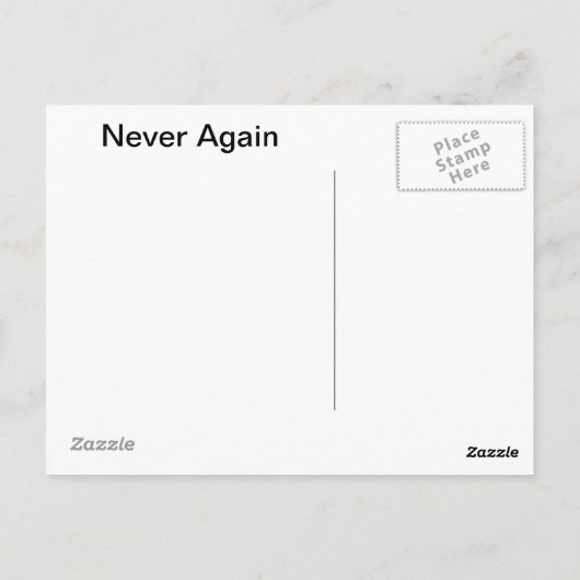 Nooit meer fractale ster van David Briefkaart (Achterkant)