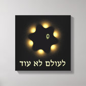 Nooit meer fractale ster van David Canvas Afdruk (Voorkant)