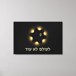 Nooit meer fractale ster van David Canvas Afdruk