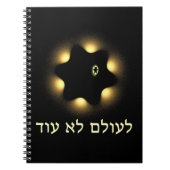 Nooit meer fractale ster van David Notitieboek (Voorkant)