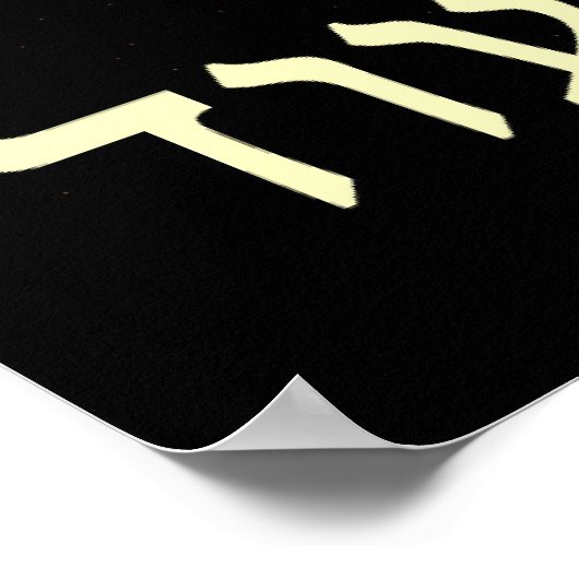 Nooit meer fractale ster van David Poster (Hoek)