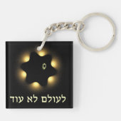 Nooit meer fractale ster van David Sleutelhanger (Achterkant)