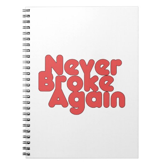 Nooit meer gebroken notitieboek (Voorkant)
