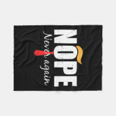 Nooit meer grappig Trump haar Fleece Deken (Voorkant (Horizontaal))