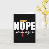 Nooit meer grappig Trump haar Kaart (Gele Bloem)