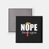Nooit meer grappig Trump haar Magneet (Voorkant / Achterkant)