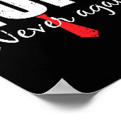 Nooit meer grappig Trump haar Poster (Hoek)