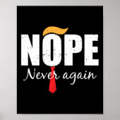 Nooit meer grappig Trump haar Poster (Voorkant)