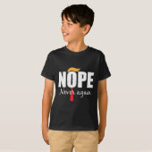 Nooit meer grappig Trump haar T-shirt (Voorkant volledig)