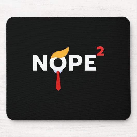 Nooit meer grappige Trump Wig politieke kostuum de Muismat (Voorkant)