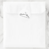 Nooit meer Hanger Roe v. Wade Pro-Choice Ronde Sticker (Tas)