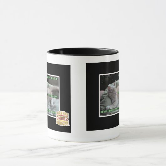 Nooit meer in een kooi leven mok (Midden)