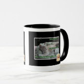 Nooit meer in een kooi leven mok (Voorkant rechts)