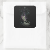 Nooit meer leven vierkante sticker (Tas)