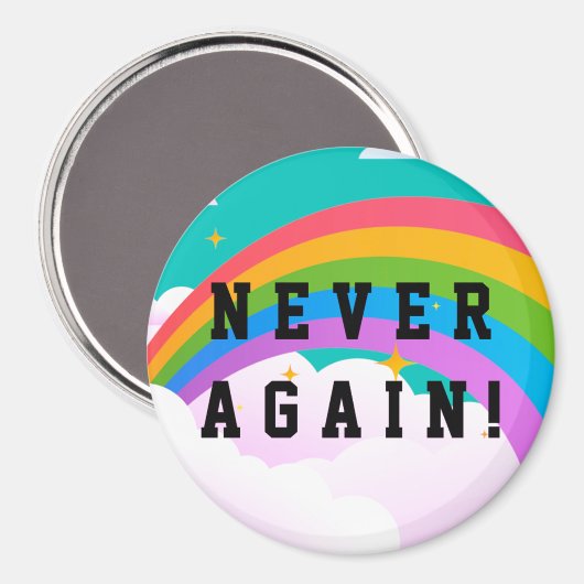 NOOIT MEER MAGNEET (Voorkant / Achterkant)