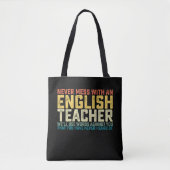 Nooit meer met een Engelse leraar gebruiken we woo Tote Bag (Voorkant)