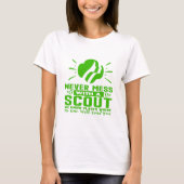 Nooit meer met een scout t-shirt (Voorkant)