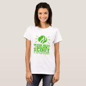 Nooit meer met een scout t-shirt (Voorkant volledig)