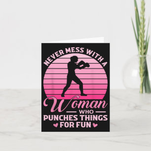 Nooit meer met een vrouw die alles voor de gek hou kaart