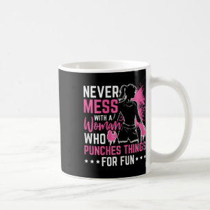 Nooit meer met een vrouw die alles voor de gek hou koffiemok
