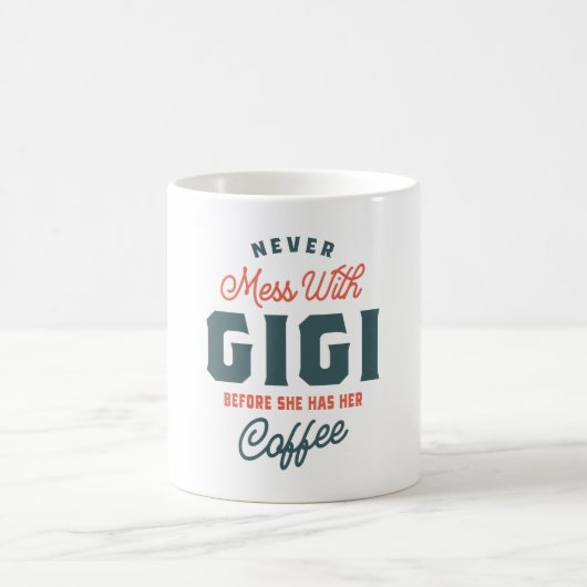 Nooit meer met Gigi voor koffie Moederdag Koffiemok (Center)