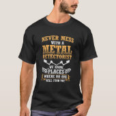 Nooit meer met metaaldetectoren t-shirt (Voorkant)