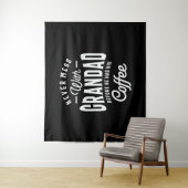 Nooit meer met opa voor koffie wandkleed (In situ)