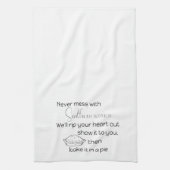 Nooit meer met Southern Women Lavender Custom Kit Theedoek (Verticaal)