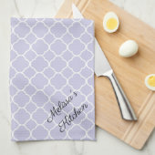 Nooit meer met Zuidelijke Vrouwen Lavender Custom Theedoek (Quarter Fold)