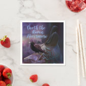 Nooit meer, Raven Cemetery Napkins Halloween Servet (Insitu)