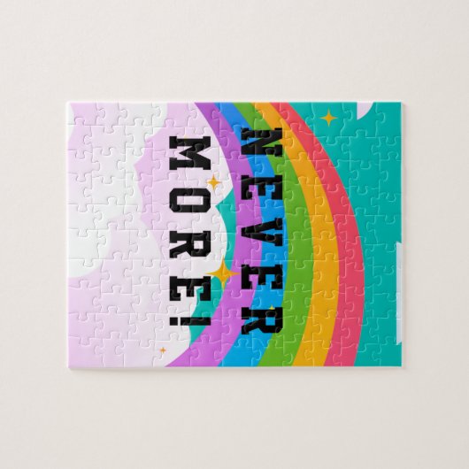 nooit meer regenboogconvenant legpuzzel (Horizontaal)