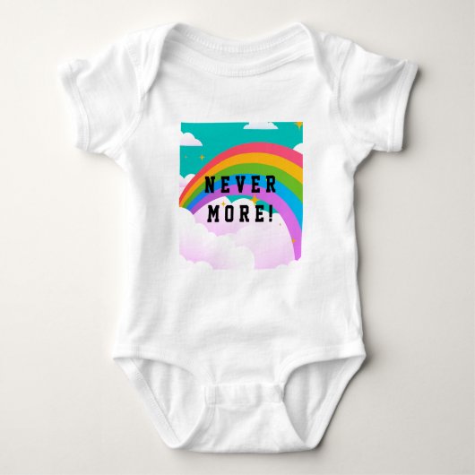 nooit meer regenboogconvenant romper (Voorkant)