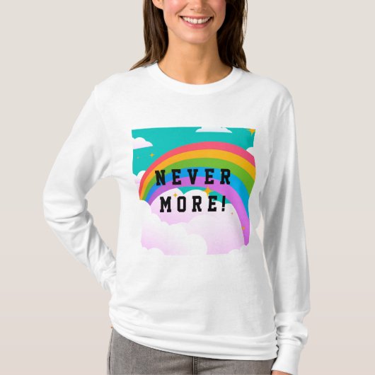 nooit meer regenboogconvenant t-shirt (Voorkant)