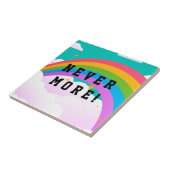 nooit meer regenboogconvenant tegeltje (Zijkant)