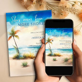 Nooit meer Shore Ocean Beach Vrijgezellenfeest gew Kaart