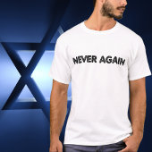 NOOIT MEER, steun Israël T-shirt