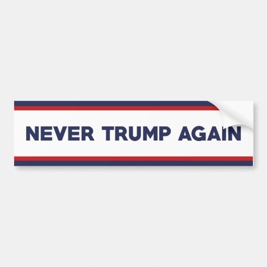 Nooit meer vertrouwen in 2024 bumpersticker (Voorkant)