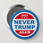 Nooit meer vertrouwen in 2024 ronde button 4,0 cm (Voorkant /achterkant)