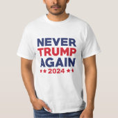 Nooit meer vertrouwen in 2024 t-shirt (Voorkant)