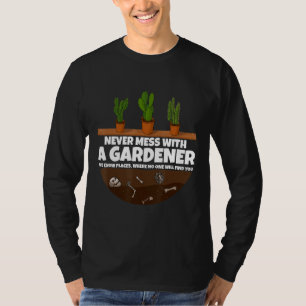 Nooit met een Gardener Garden Mannen vrouwen 2 T-shirt