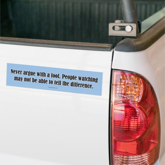 Nooit met een wolk bumpersticker (Op Truck)