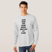 Nooit met iemand anders die Harriet zou hebben ver T-shirt (Voorkant volledig)