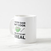 Nooit mijn graan gekleed koffiemok (Voorkant links)