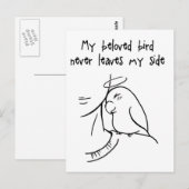 Nooit mijn kant verlaten briefkaart (Voorkant / Achterkant)