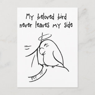 Nooit mijn kant verlaten briefkaart