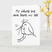 Nooit mijn kant verlaten kaart (Gele Bloem)