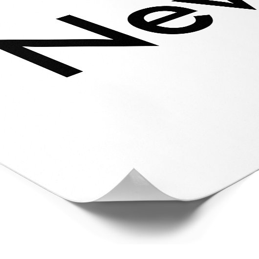 Nooit! Misschien. Poster (Hoek)