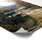 NOOIT MIST EEN GOED KANS-WILL ROGERS POSTER (Hoek)