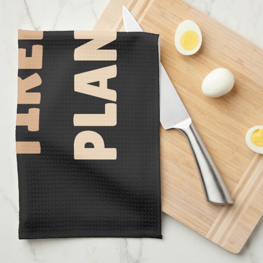 Nooit moe van planten grappig plant theedoek (Quarter Fold)