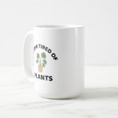 Nooit moe van planten grappige plant liefhebber koffiemok (Voorkant links)